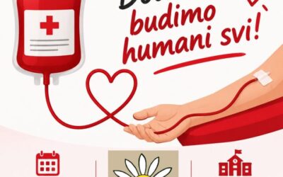 Dobrovoljno darivanje krvi u našoj školi – Dođi i ti, budimo humani svi!